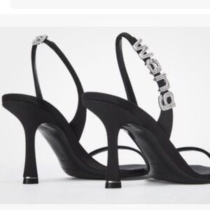 Alexander Wang Black Strappy Heels